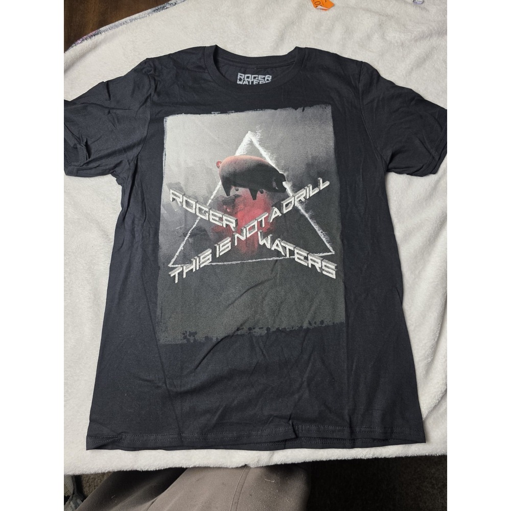Roger Waters This Is Not A Drill 2022 Tour T Shirt Small Pink Floyd Pig Black